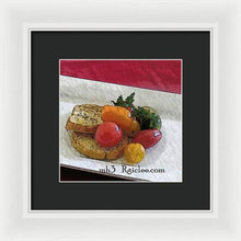 Load image into Gallery viewer, Baby heirloom with crostini - Framed Print