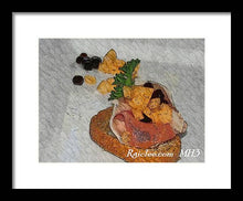 Load image into Gallery viewer, Balsamic caviar and cantaloupe - Framed Print