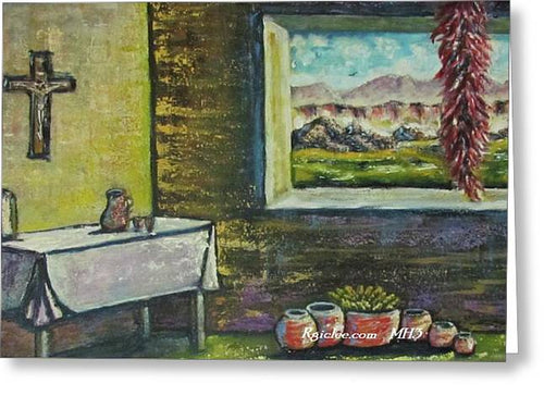 Chilies and corn - Greeting Card