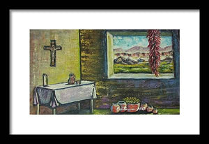Chilies and corn - Framed Print