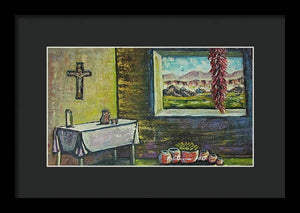 Chilies and corn - Framed Print