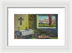 Chilies and corn - Framed Print