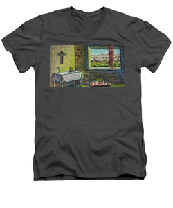 Chilies and corn - Men's V-Neck T-Shirt