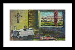 Chilies and corn - Framed Print