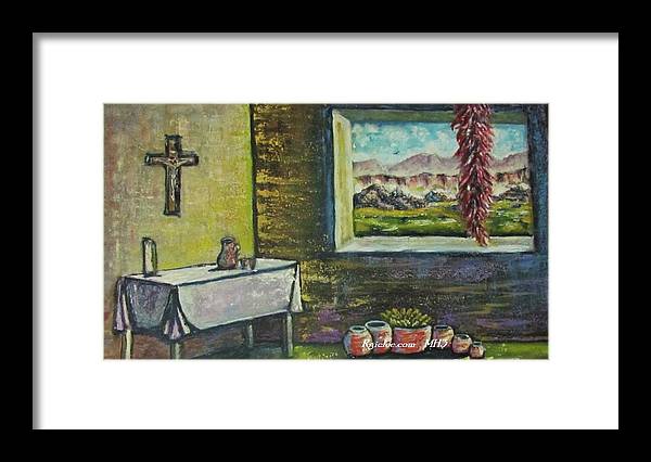 Chilies and corn - Framed Print