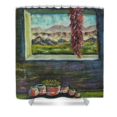 Chilies and corn - Shower Curtain