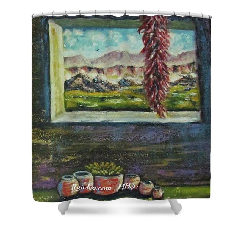 Chilies and corn - Shower Curtain
