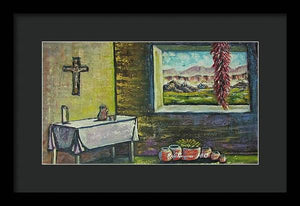 Chilies and corn - Framed Print