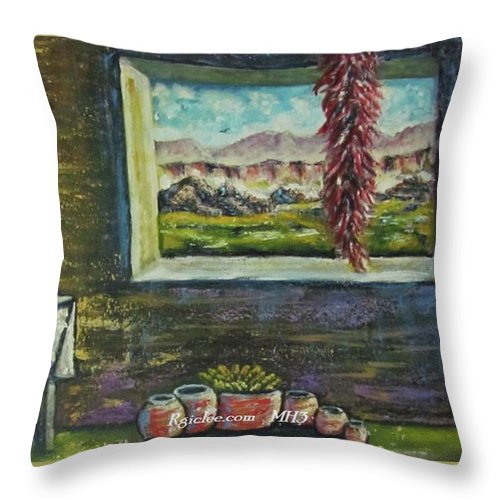 Chilies and corn - Throw Pillow