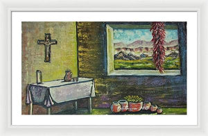 Chilies and corn - Framed Print