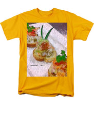 Load image into Gallery viewer, Crab on crostini - Men&#39;s T-Shirt  (Regular Fit)