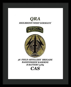 My old unit patch - Framed Print