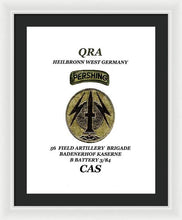 Load image into Gallery viewer, My old unit patch - Framed Print