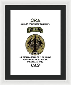 My old unit patch - Framed Print