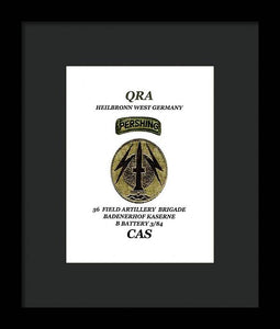 My old unit patch - Framed Print