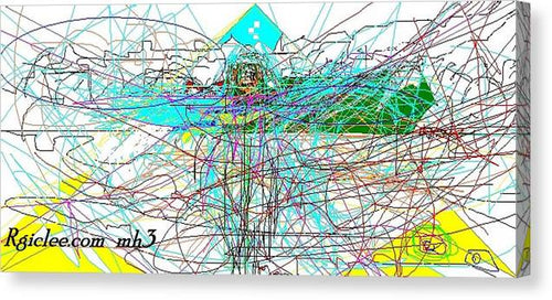 Study Of Color Lines - Canvas Print